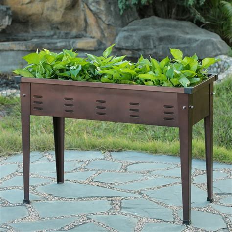 rectangle metal planter box|metal rectangular raised garden planter.